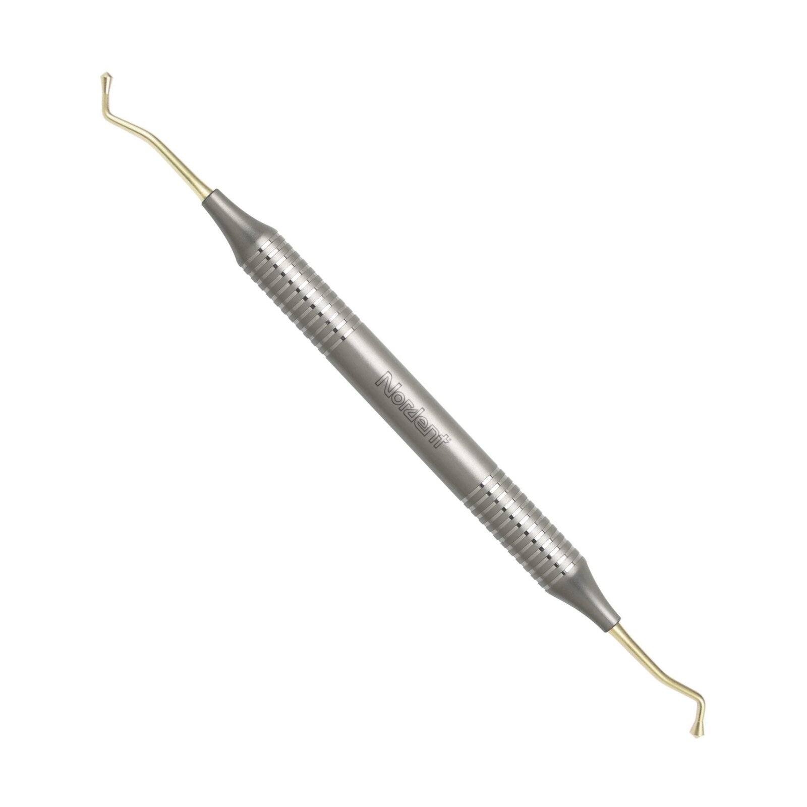 Nordent REPFI29T Double End Composite Placement Instrument TiN Coated Acorn #29 DuraLite Round Handle Nordent REPFI29T Double End Composite Placement Instrument TiN Coated Acorn #29 DuraLite Round Handle